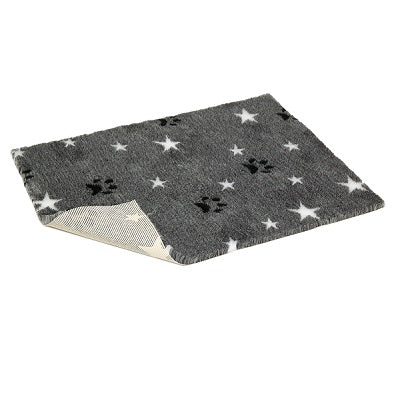 Vetbed Grey Paws/Stars Nonslip