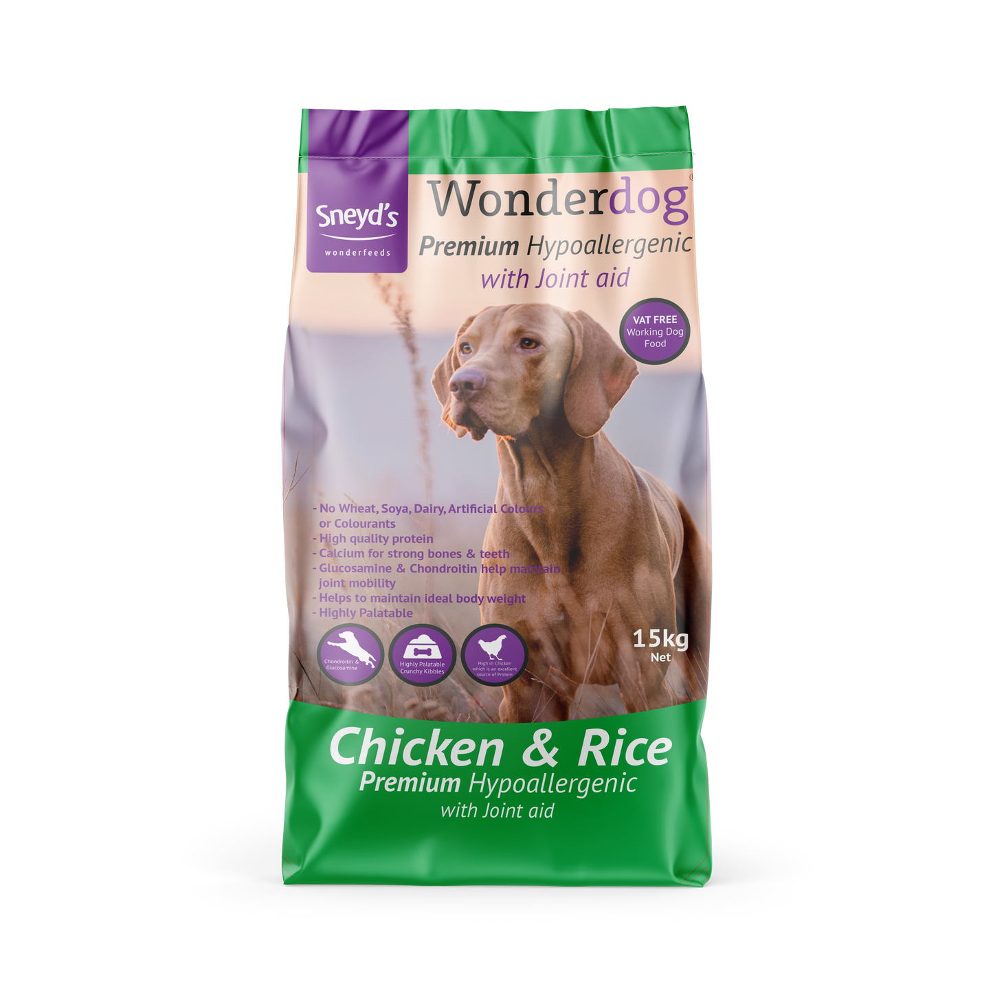 Sneyds Wonderdog Premium Chicken 15 kg