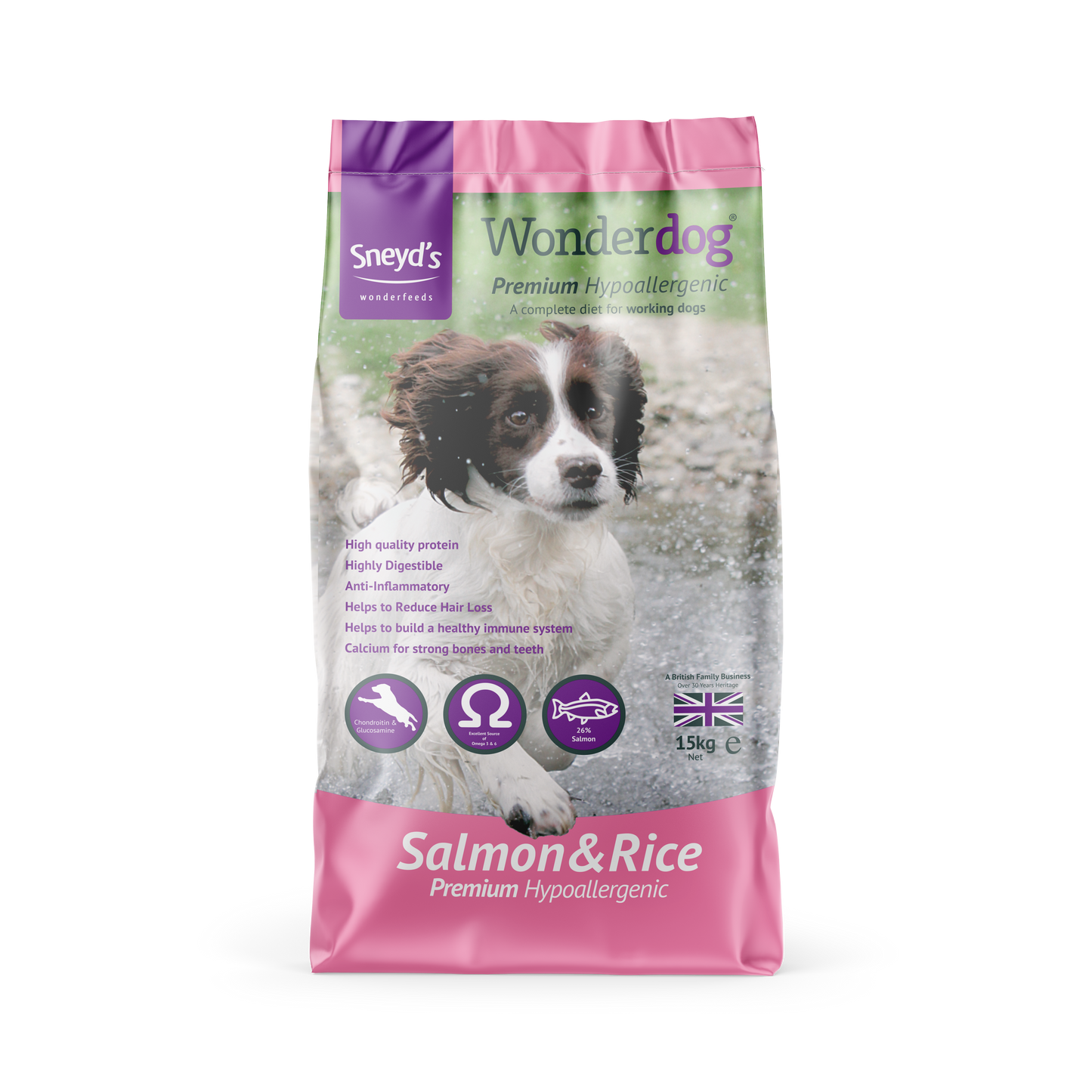 Sneyds Wonderdog Premium Salmon 15 kg
