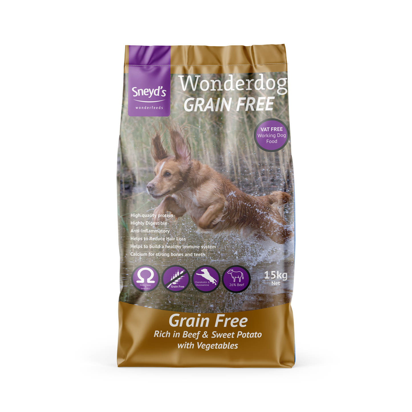 Sneyds Wonderdog Beef Grain Free 15 kg