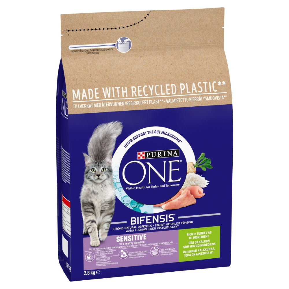 Purina One Adult Cat Sens Turk 2.8kg