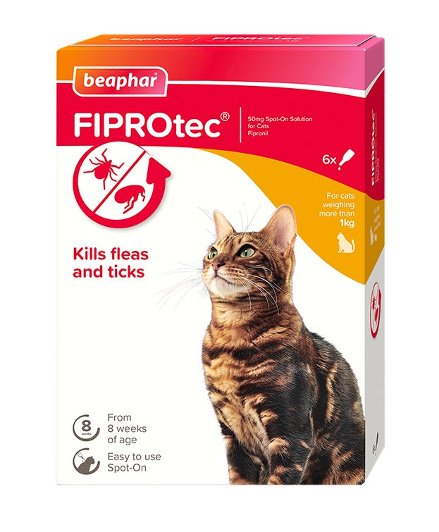 Beaphar FIPROtec Cat pipettes x6