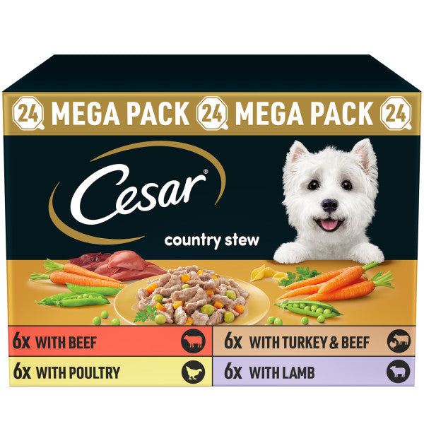 Cesar Tray Country Stew Mix Selc 24x150g