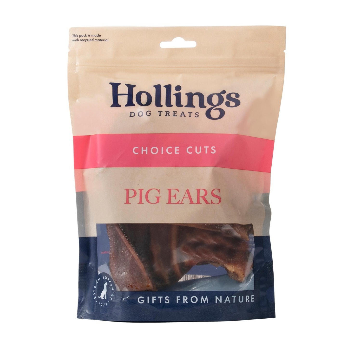 Hollings Pig Ears 5x10 Pre Packed