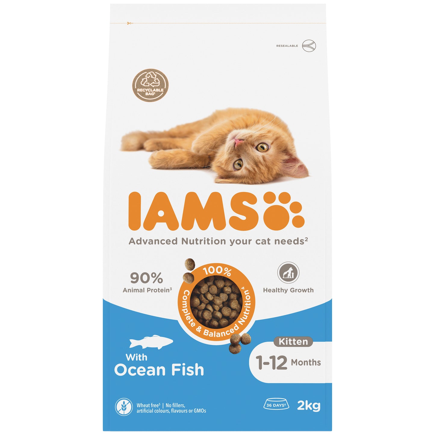Iams Kitten Ocean Fish 2x2kg