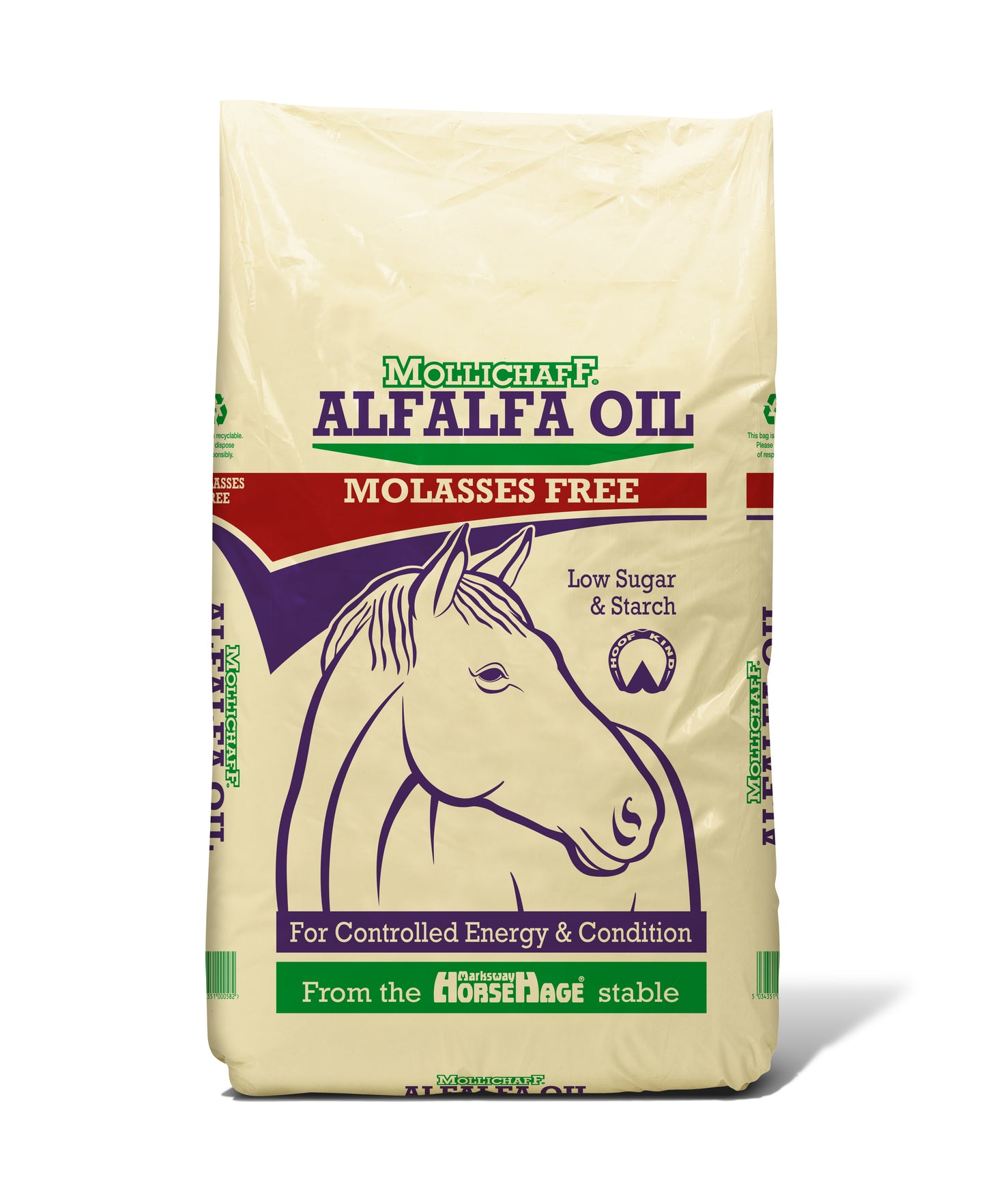 Mollichaff Alfalfa Oil Molas Free 15kg
