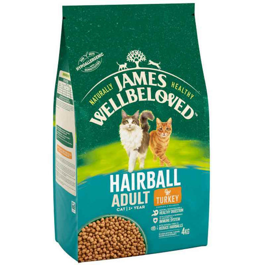 James Wellbeloved Adult Cat Hairball Turkey