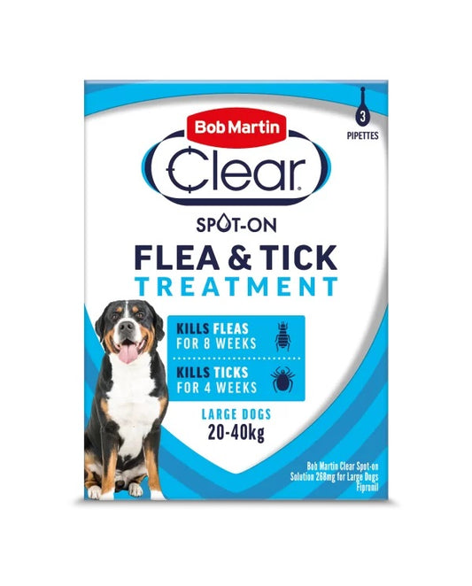 BM Clear SpotOn Flea Lge (20-40kg) 3px6