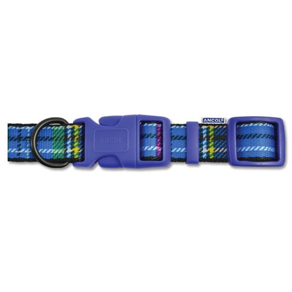 Ancol Tartan Adj Coll