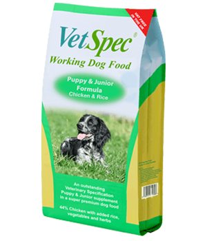VetSpec Working Pup Jun Chk 15kg