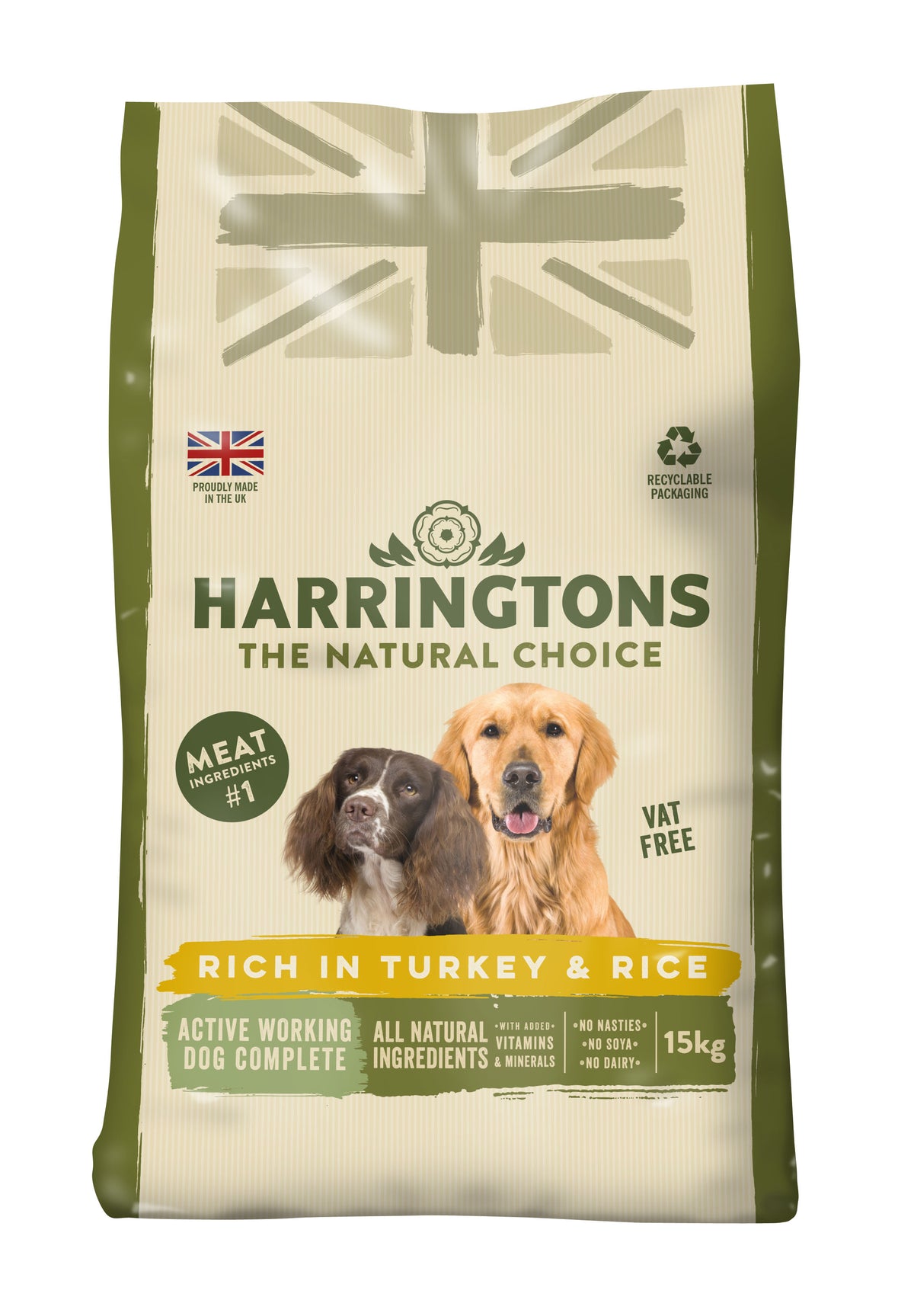 Harringtons Dog Active Work Turkey 15 kg