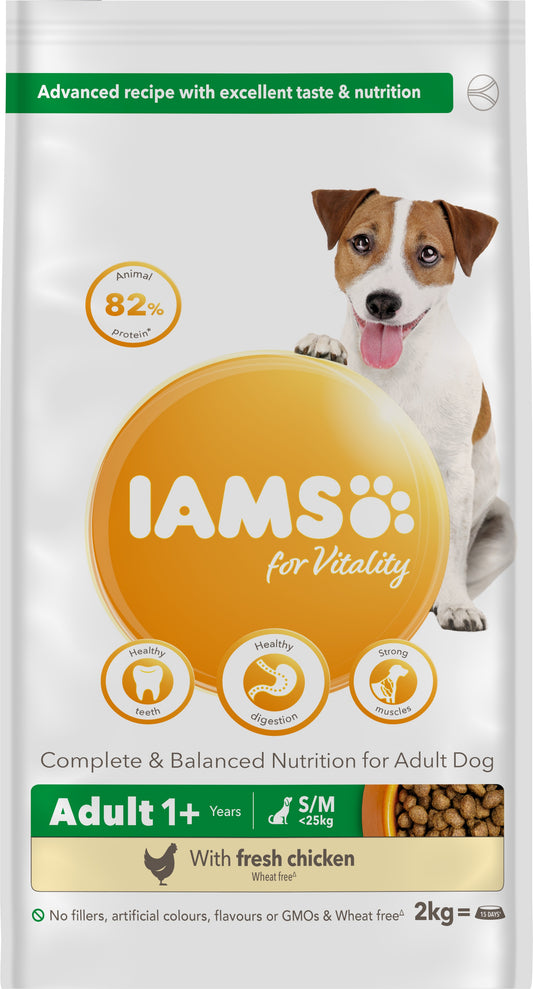 Iams Dog Adult Sml/Med Chick 2x2kg