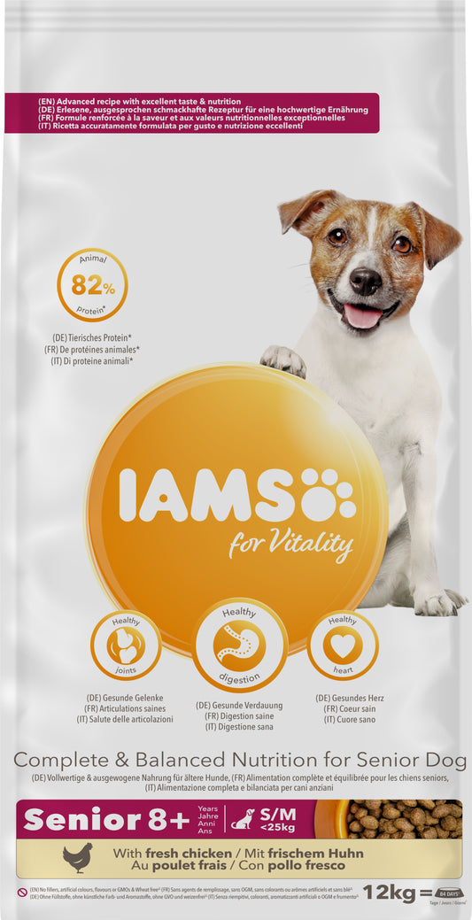 Iams Dog Senior Medium Chicken 12 kg
