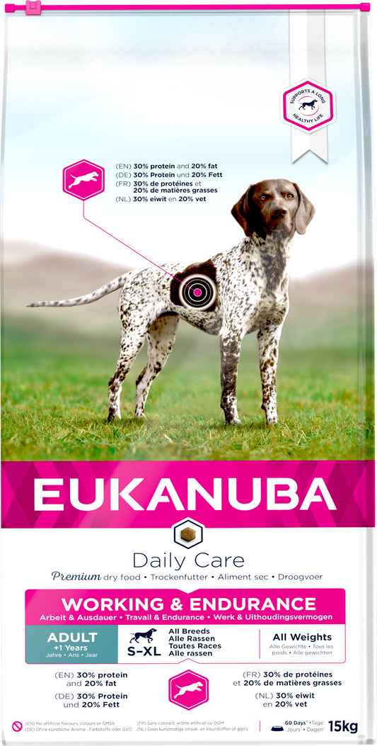 Eukanuba Adult DCare Working Endu 15kg