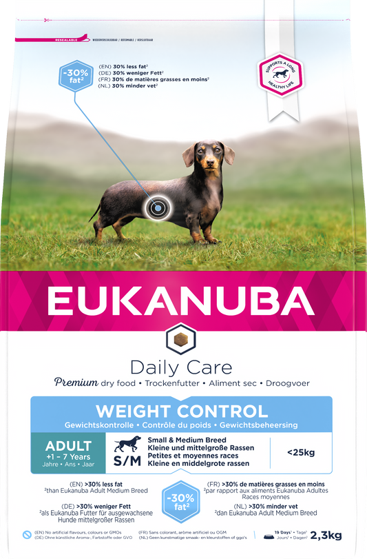 Eukanuba Adult D/Care Weight S/M 3x2.3kg