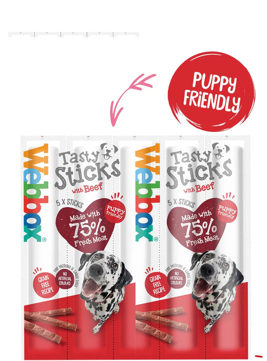Webbox Tasty Sticks Beef L 18x5Pk