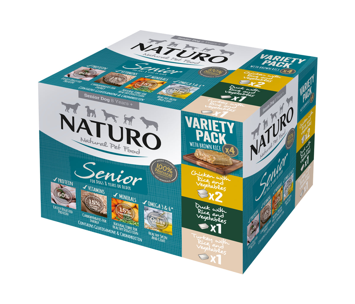 Naturo Senior Mixed R&V Tray 4x4x400g