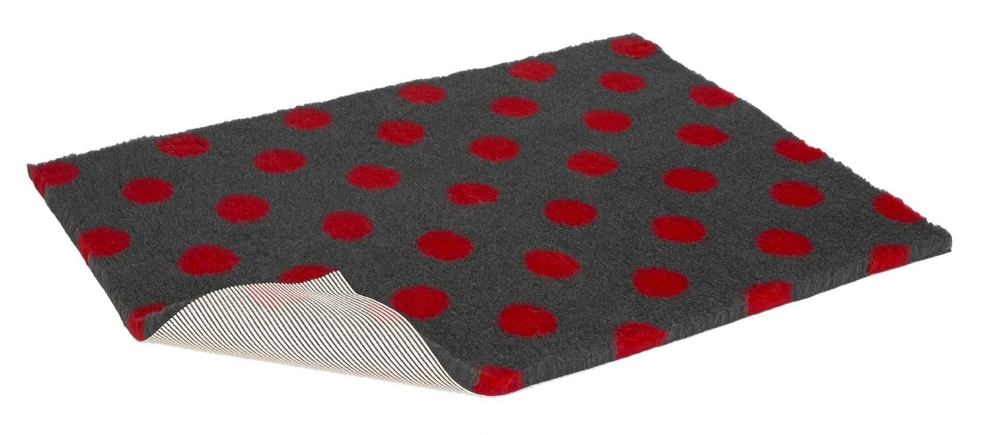 Vetbed Charc Polka Red Nonslip