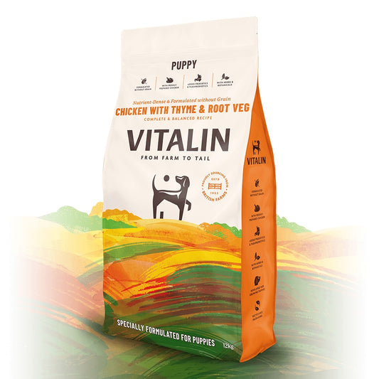 Vitalin Puppy Chicken Thyme Veg 12 kg