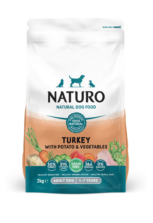 Naturo Adult GF Turkey P&V 4x2kg