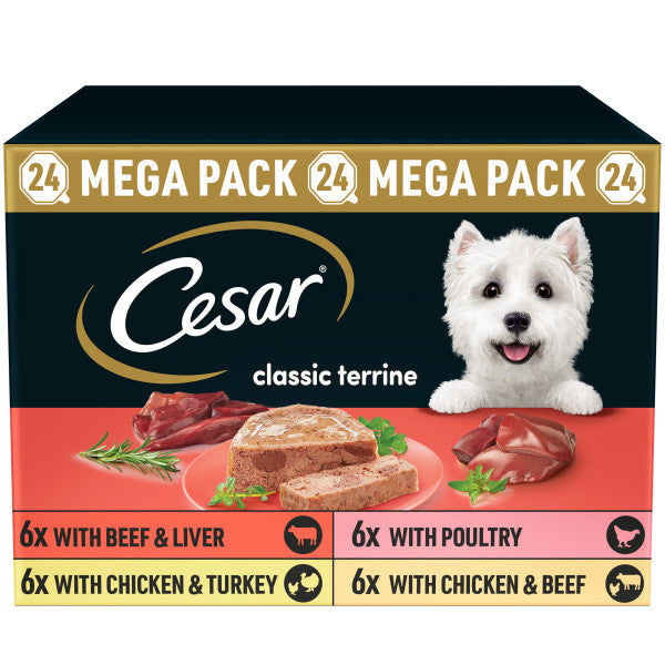 Cesar Tray Classic Terrine Selec 24x150g
