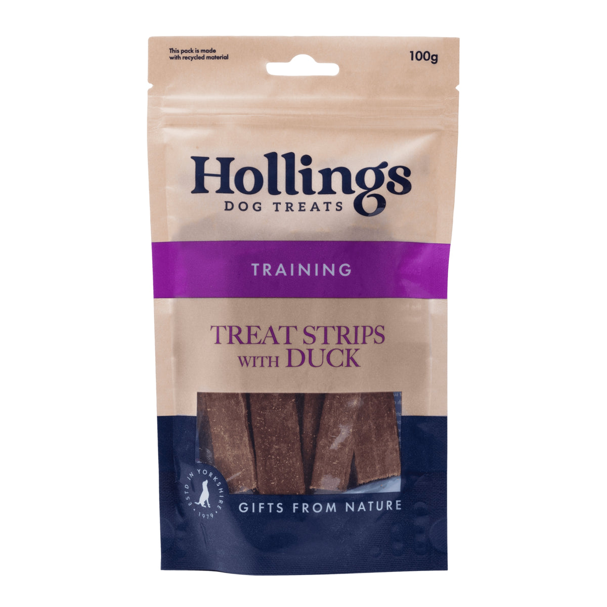 Hollings Treat Strips Duck D/B 12x100g