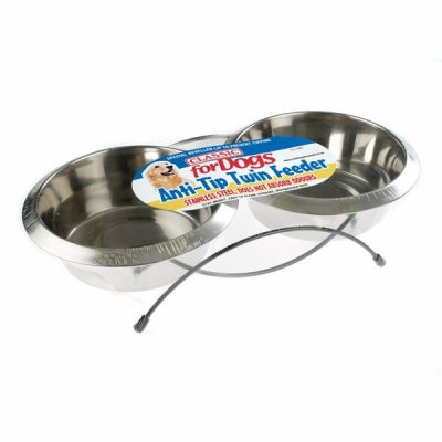 Classic Anti-Tip Twin Stand&Dish