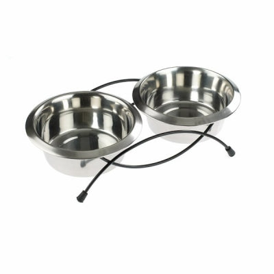 Classic Anti-Tip Twin Stand&Dish