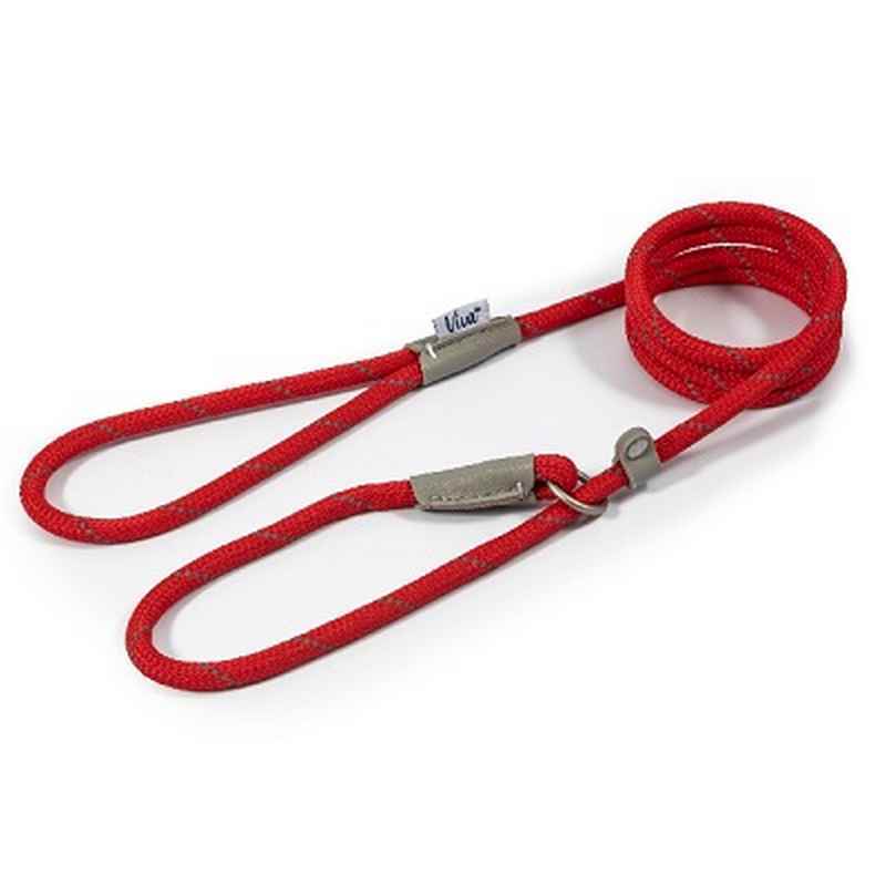 Ancol Viva Rope Reflective Slip Lead Red