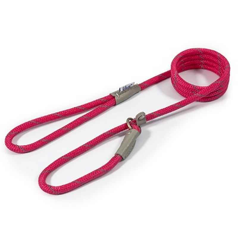 Ancol Viva Rope Reflective Slip Lead Pink