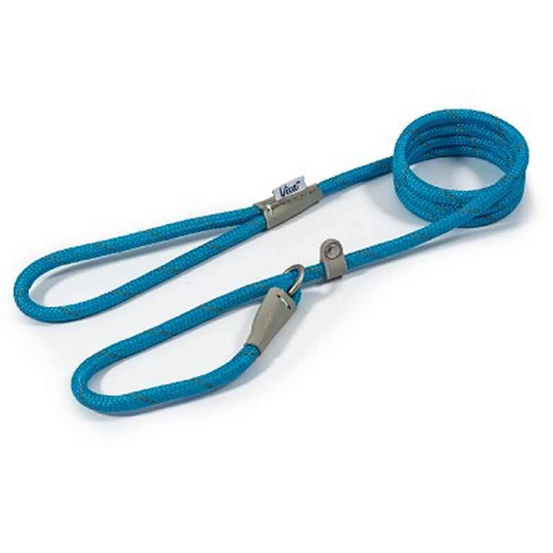 Ancol Viva Rope Reflective Slip Lead Blue