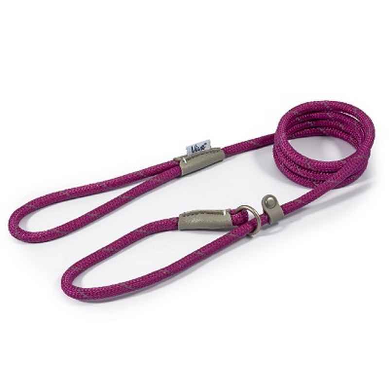 Ancol Viva Rope Reflective Slip Lead Purple