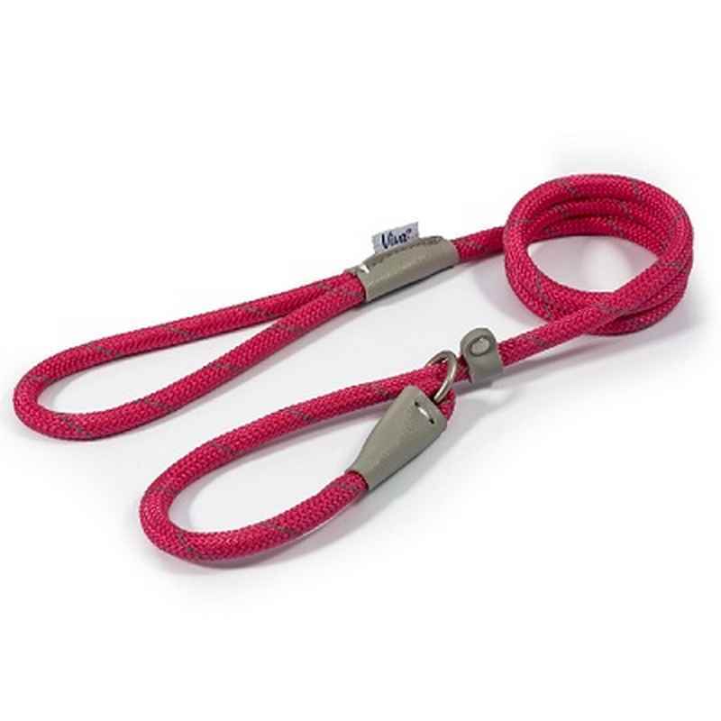 Ancol Viva Rope Reflective Slip Lead Pink