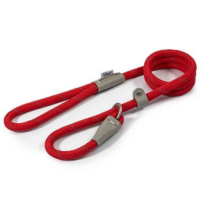 Ancol Viva Rope Reflective Slip Lead Red
