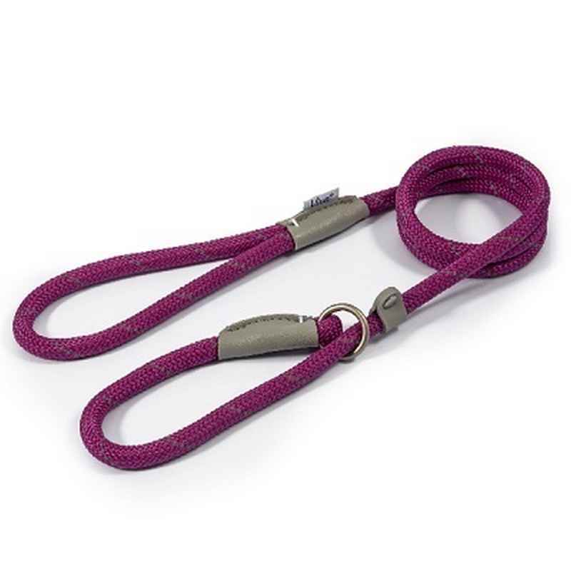 Ancol Viva Rope Reflective Slip Lead Purple