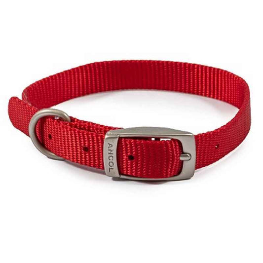 Ancol Viva Buckle Collar Red
