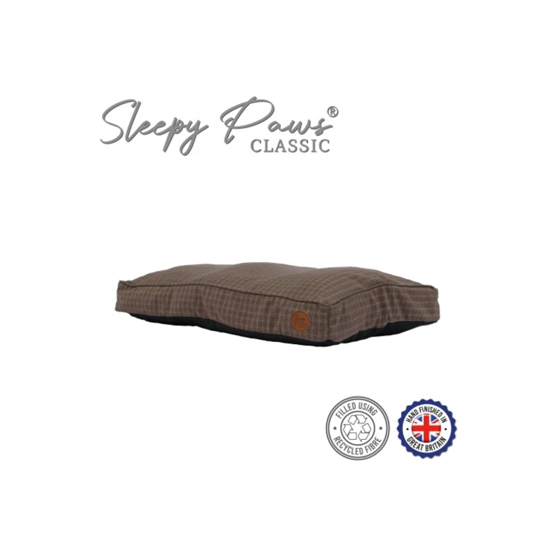 Ancol Sleepy Paws Classic Brown Check Mattress 100cm x 70cm