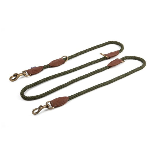 Ancol Heritage Collection Rope Multiway Training Lead Green 12mm x 2m