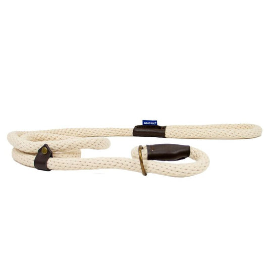 Ancol Heritage Collection Cotton Rope Slip Lead Natural 15mm x 1.5m