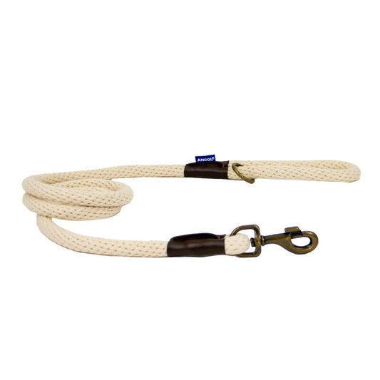 Ancol Heritage Collection Cotton Rope Lead Natural 15mm x 1.5m