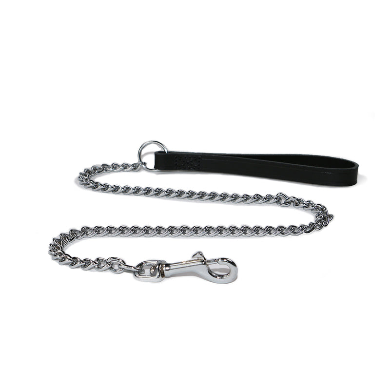 Ancol Classic Collection Leather Chain Lead Heavy