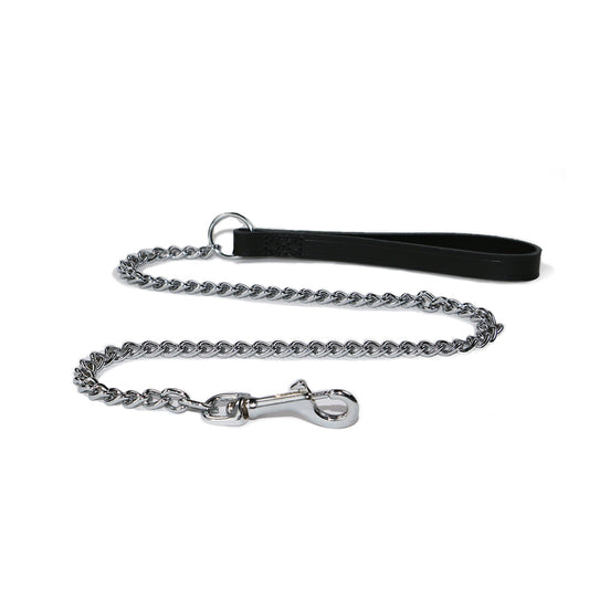 Ancol Classic Collection Leather Chain Lead Heavy