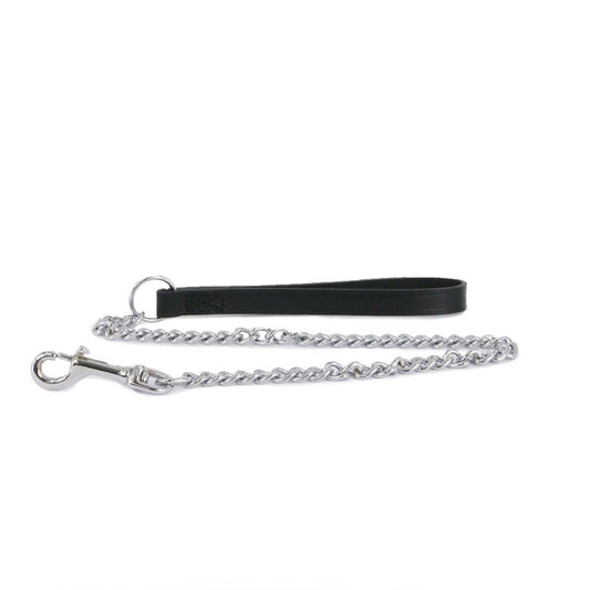 Ancol Classic Collection Leather Chain Lead Heavy