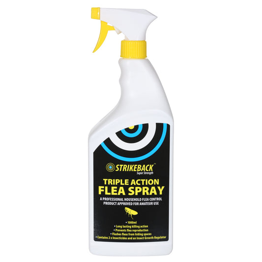 Strikeback Super Strength Triple Action Flea Spray 1L