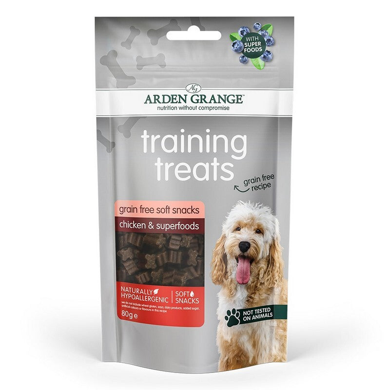 Arden Grange Training Treats Grain Free Chicken & Superfoods 80g x 10