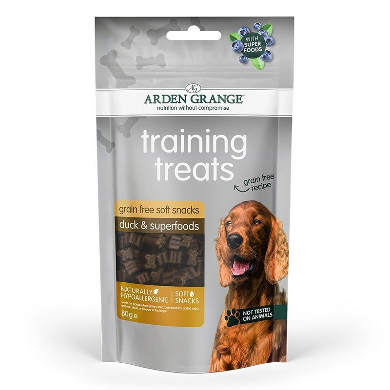 Arden Grange Training Treats Grain Free Duck & Superfoods 80g x 10