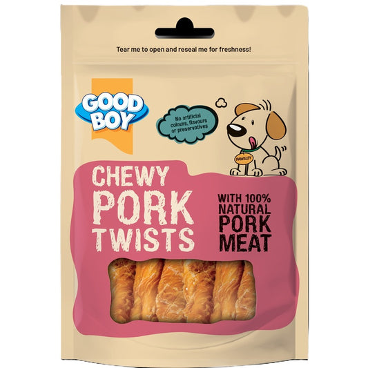Good Boy Chewy Twists Pork 60g x 12