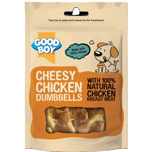 Good Boy Cheesy Chicken Dumbbells 10 x 80g