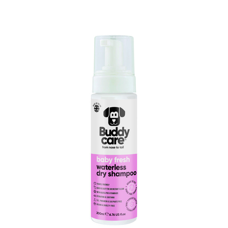Buddycare Baby Fresh Waterless Dry Dog Shampoo 200ml