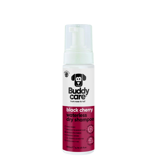Buddycare Black Cherry Waterless Dry Dog Shampoo 200ml